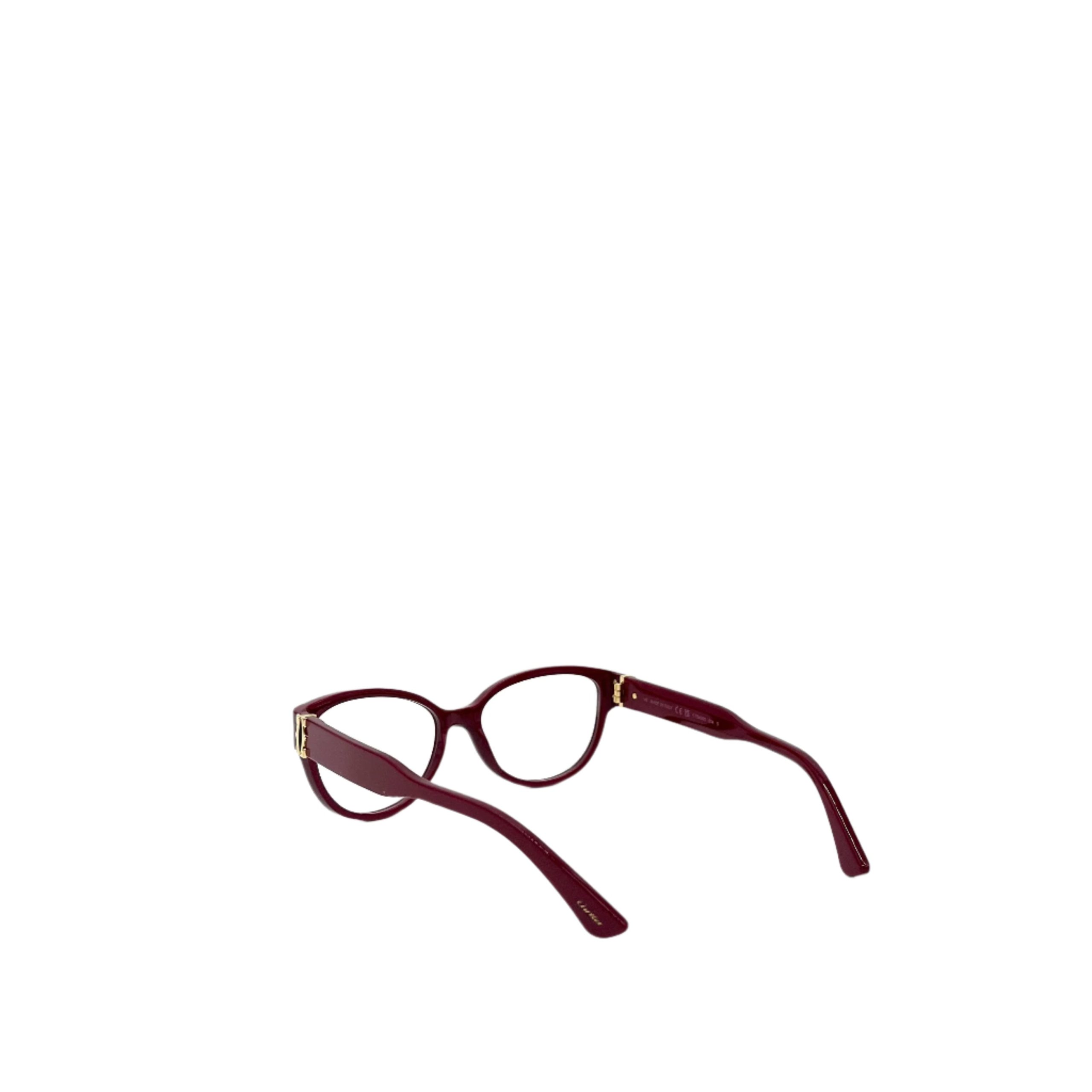 CARTIER Cat Eyeglasses CT04500 Burgundy