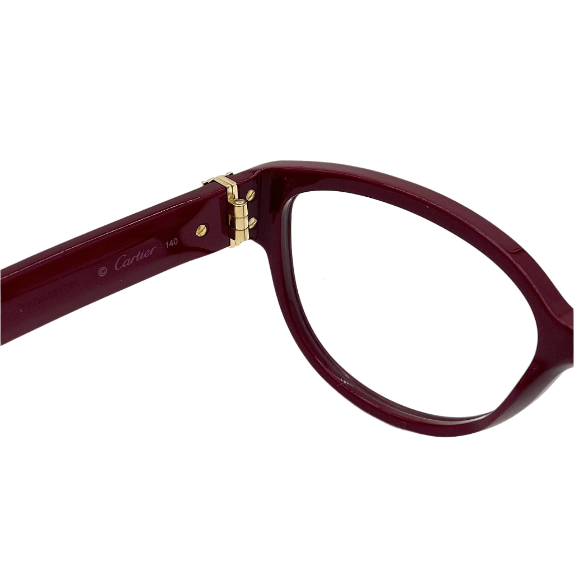 CARTIER Cat Eyeglasses CT04500 Burgundy