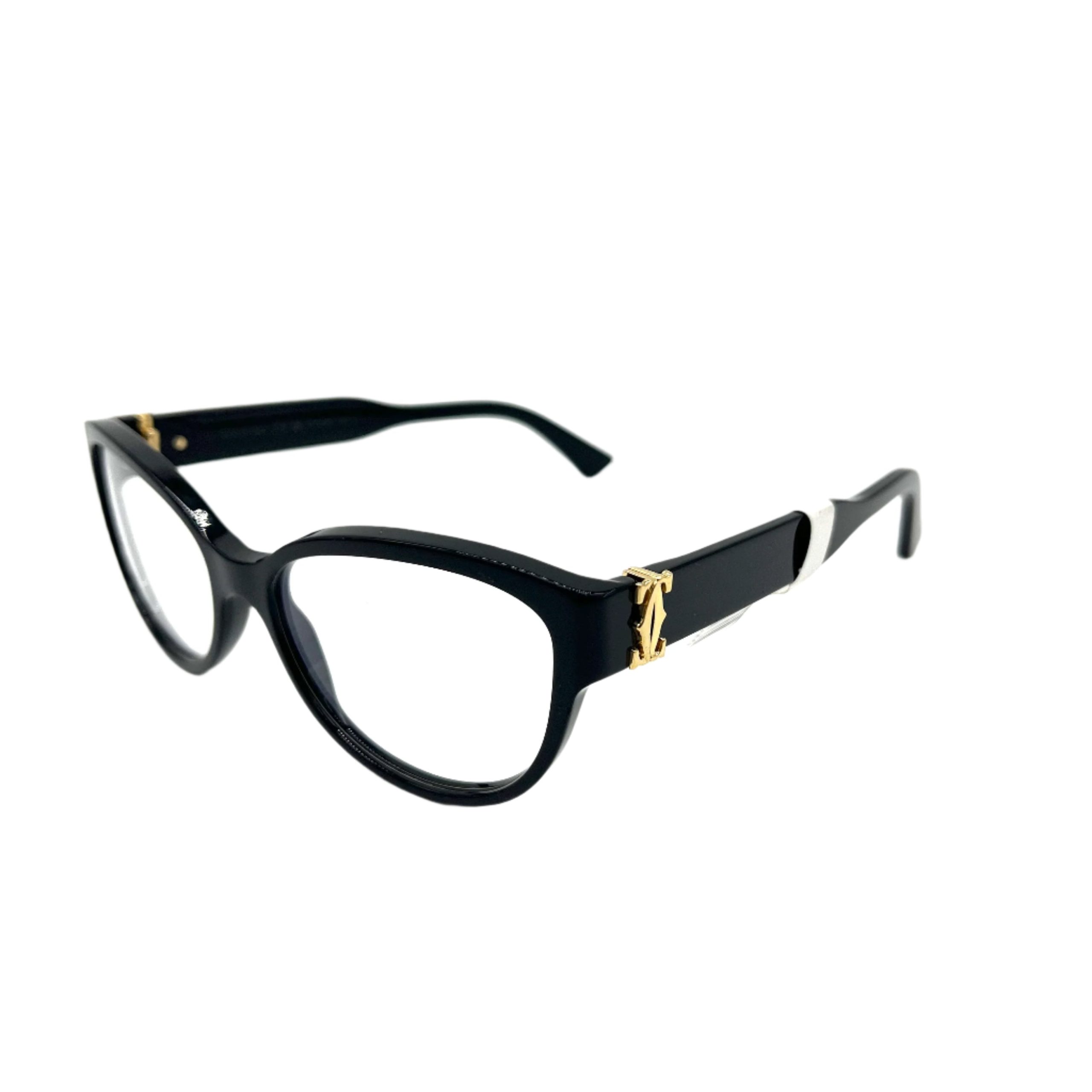 CARTIER Cat Eyeglasses CT04500 Black
