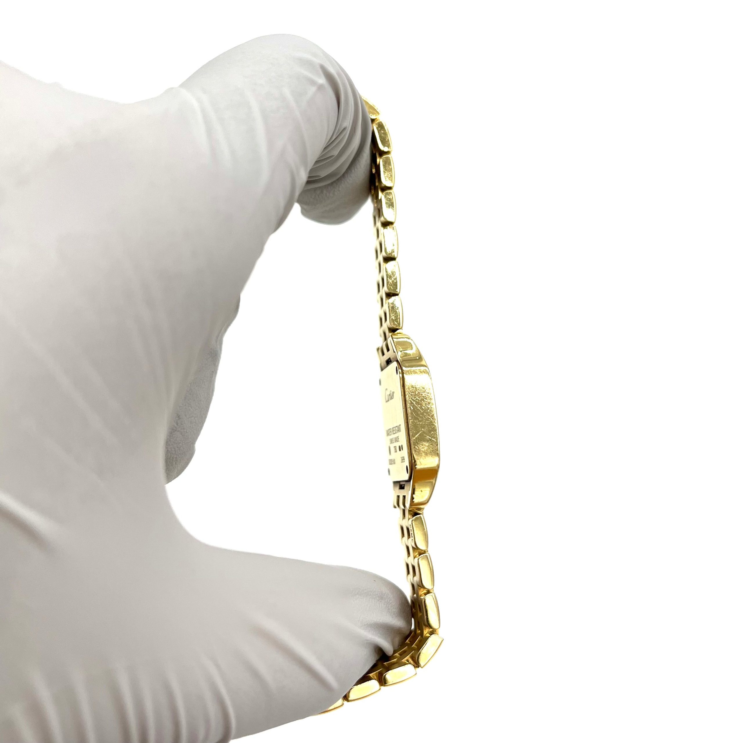 Panthère de Cartier watch Mini model, quartz movement, yellow gold 18K