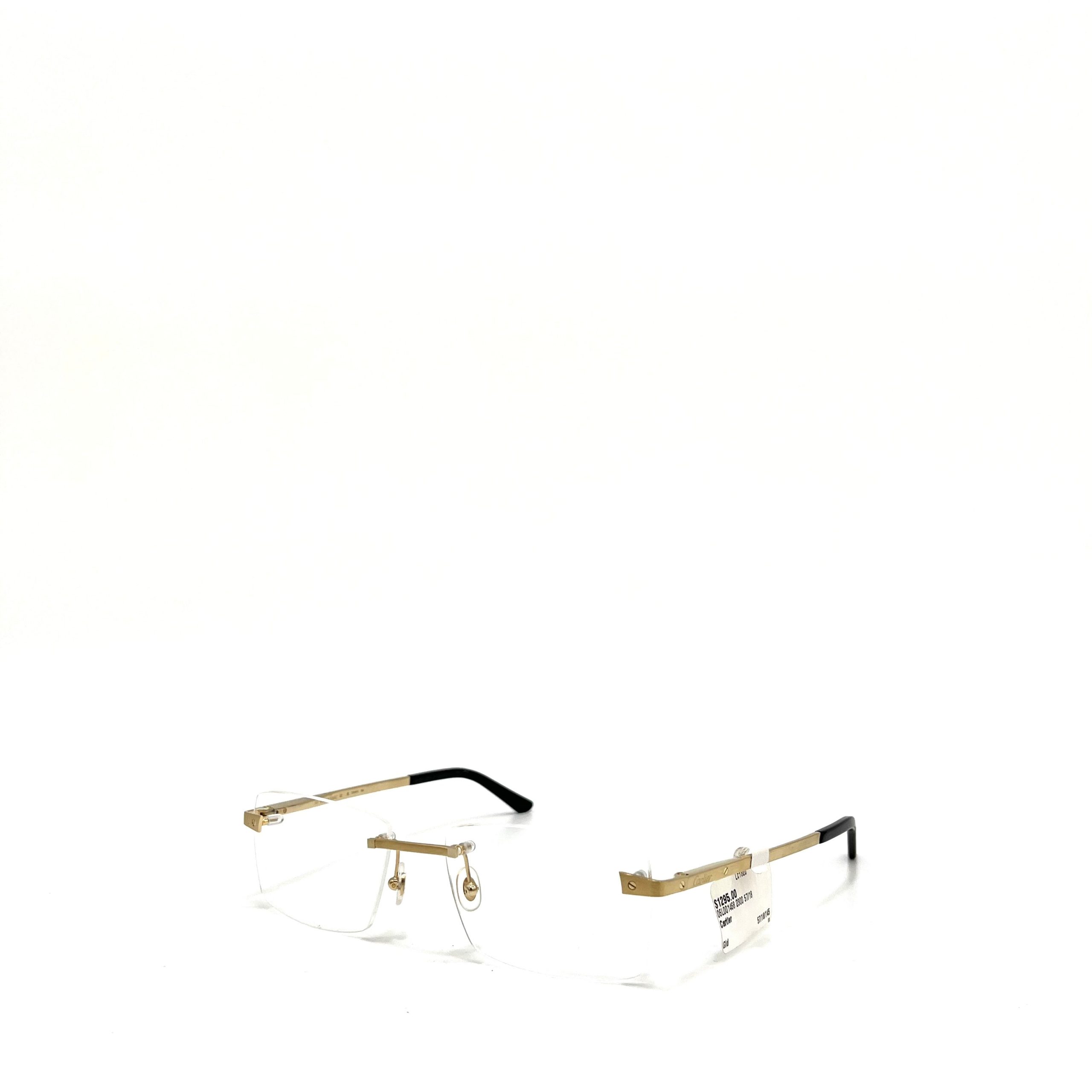 CARTIER CT0167O Eyeglasses Frame Gold Hardware