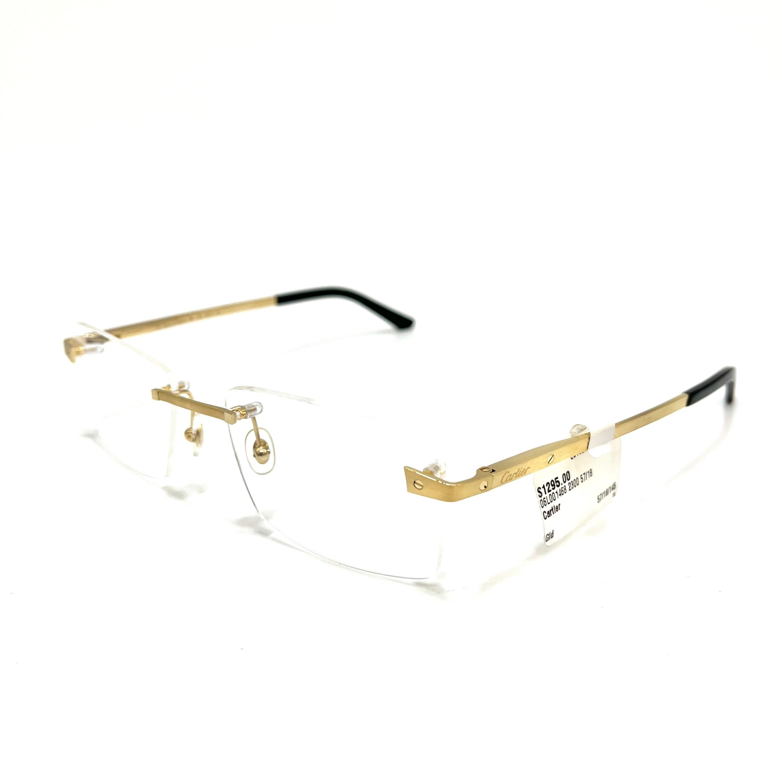 CARTIER CT0167O Eyeglasses Frame Gold Hardware