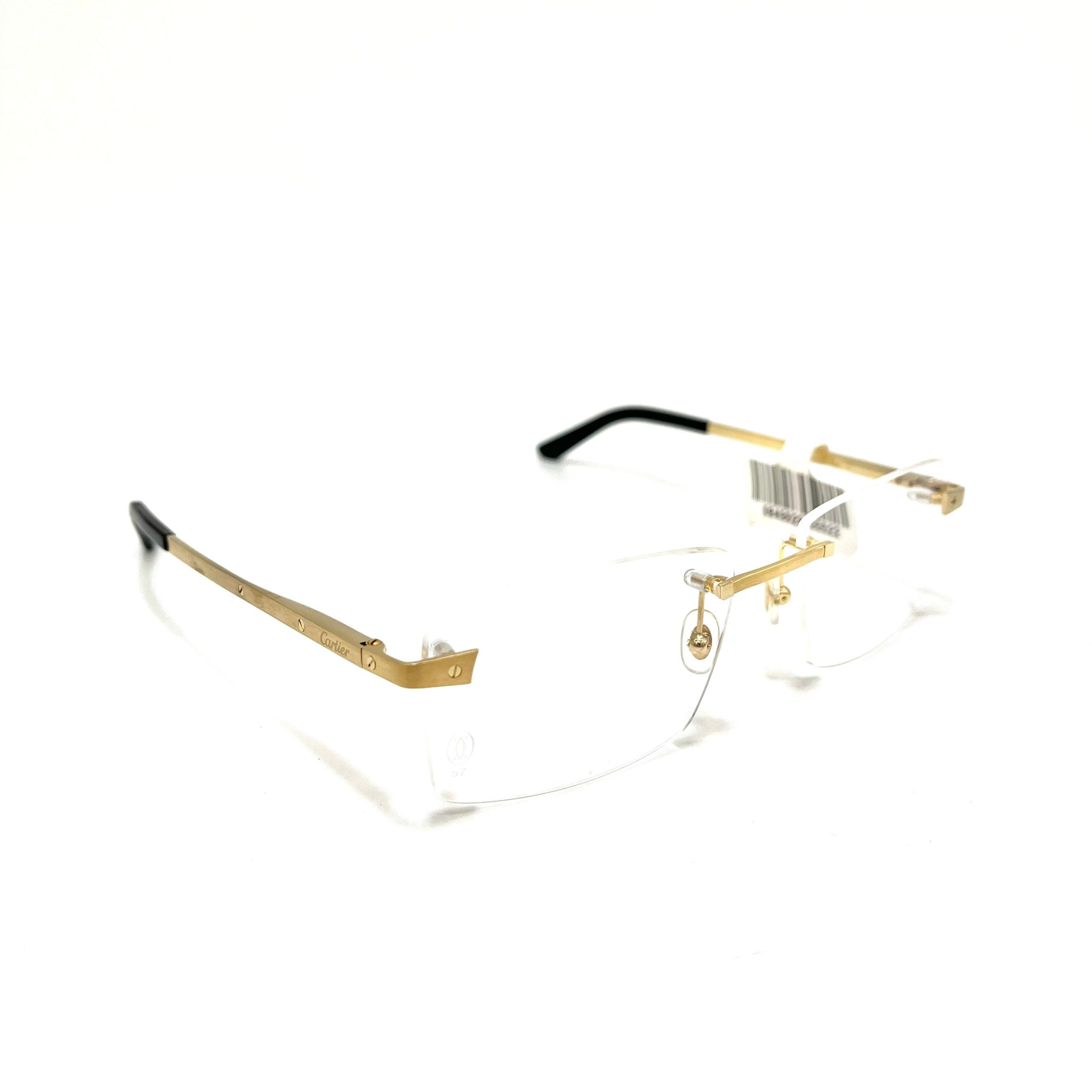 CARTIER CT0167O Eyeglasses Frame Gold Hardware