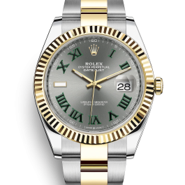 Rolex 116333 Wimbledon Datejust II Rolesor Slate Roman