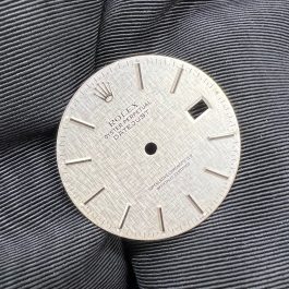 Guaranteed Authentic Rolex Oyster Perpetual Datejust  With Date 16030 Superlative Chronometer Officially Certified Swiss Made Silver Linen Dial 36mm