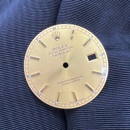 Guaranteed Authentic Rolex Oyster Perpetual Datejust  With Date Model 16233 Superlative Chronometer Officially Certified Swiss Made Gold Dial 36mm