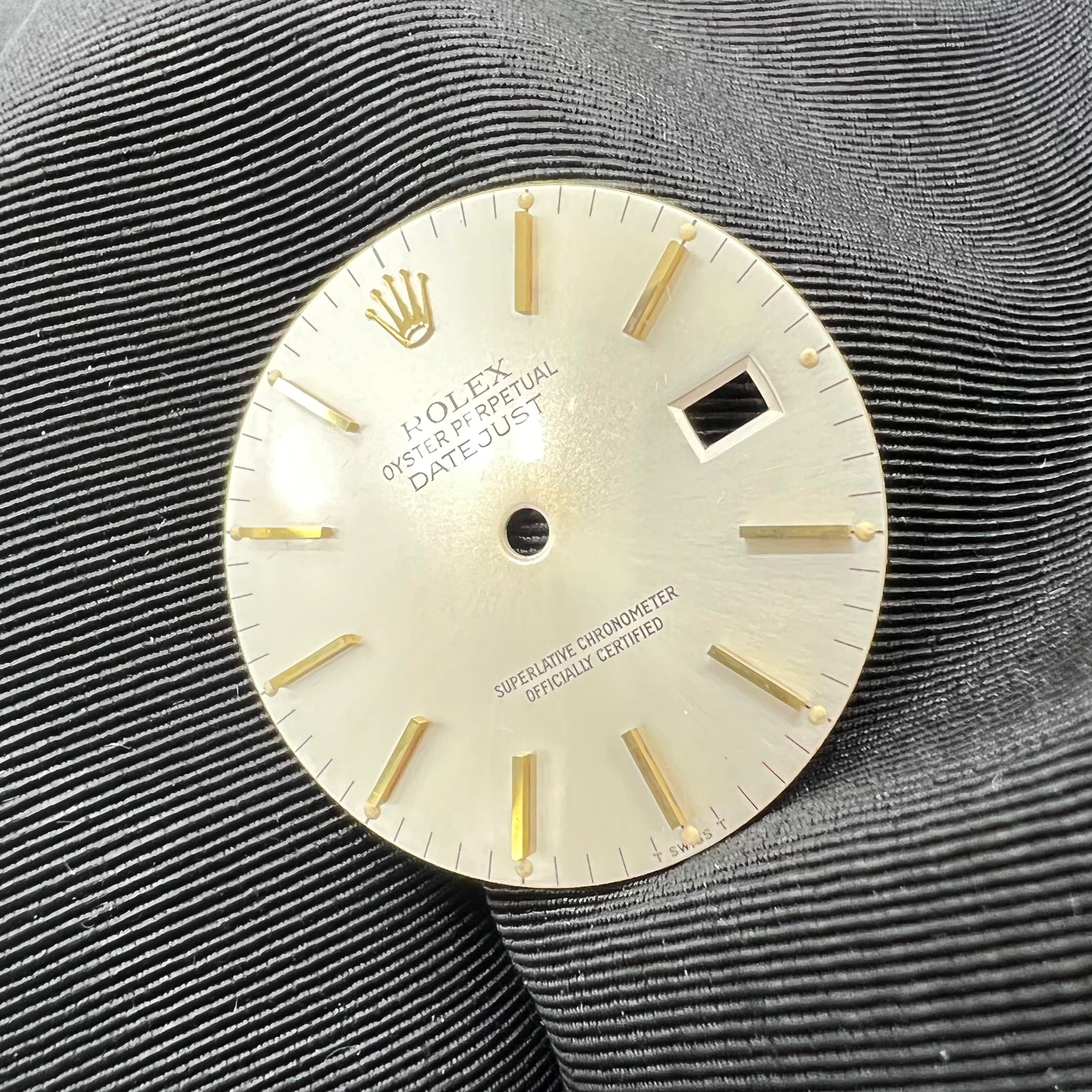 Guaranteed Authentic Rolex Oyster Perpetual Datejust  With Date Superlative Chronometer Officially Certified Swiss Made Champagne Dial 36mm