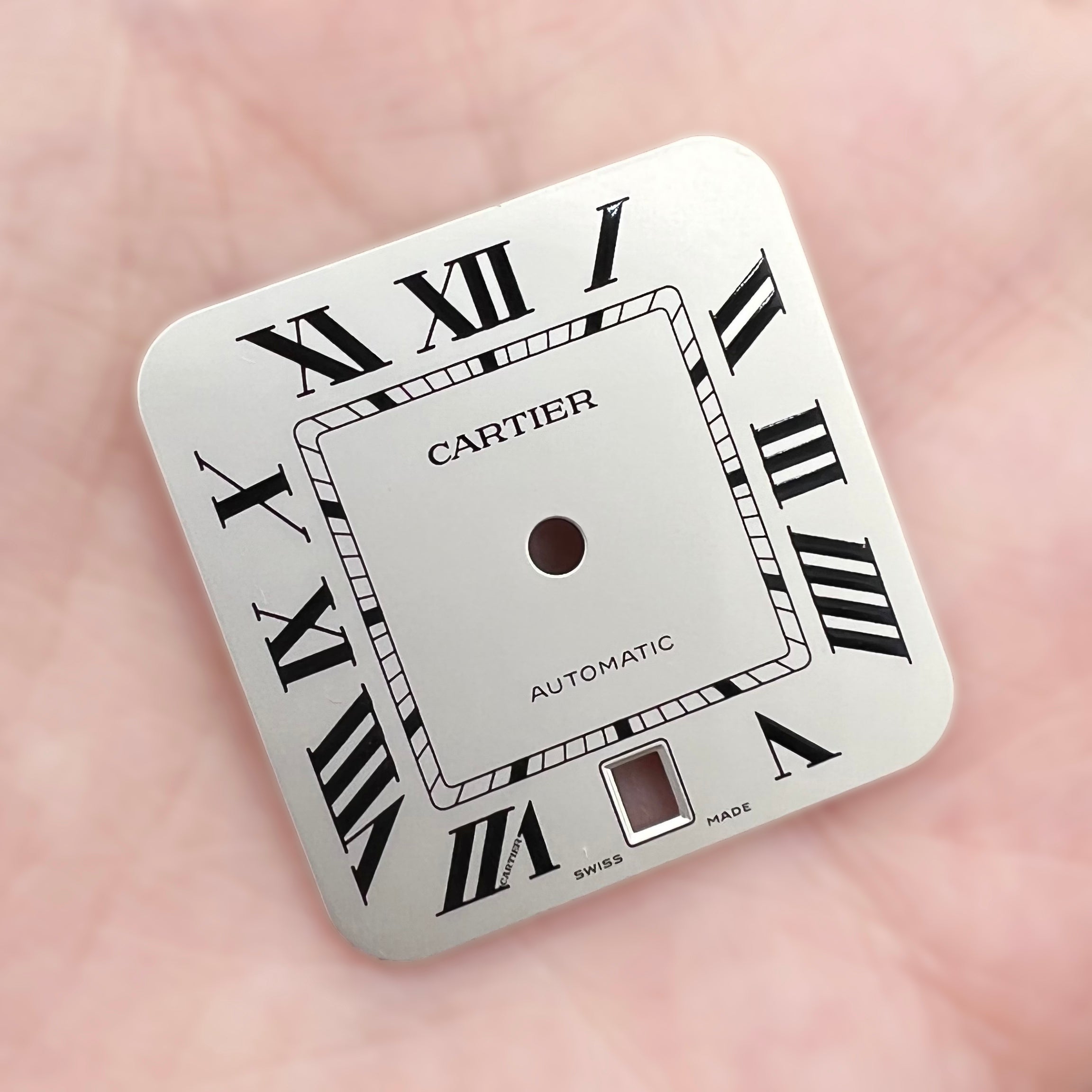 Guaranteed Authentic Cartier Santos Large With Date 26.1mmx26.1mm Automatic Silver Swiss Dial