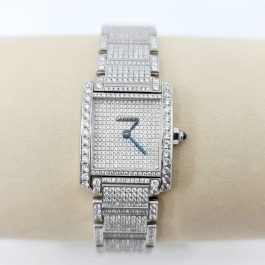 CARTIER Française Full Diamond Pavé Watch