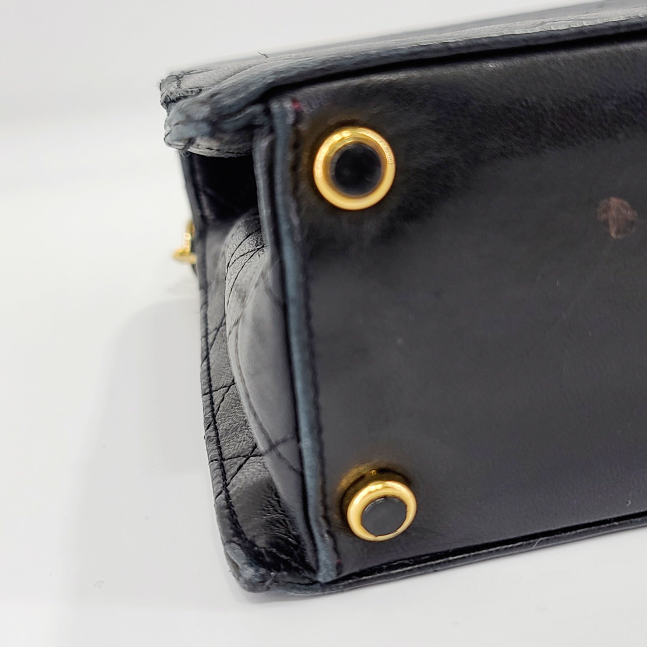 Chanel Matelasse Handbag Women's Black Leather Shoulder Bag Gently used | 9.64"L x 6.88"W x 3.14"H Original Listing Price: $4,023.75 + tax