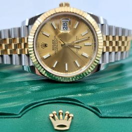2020 year Rolex Date just 41mm 18k Gold & steel 126333/Random serial #