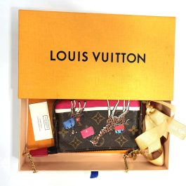 LOUIS VUITTON MINI MONOGRAM 2017 CHRISTMAS ANIMATION POCHETTE ACCESSOIRES