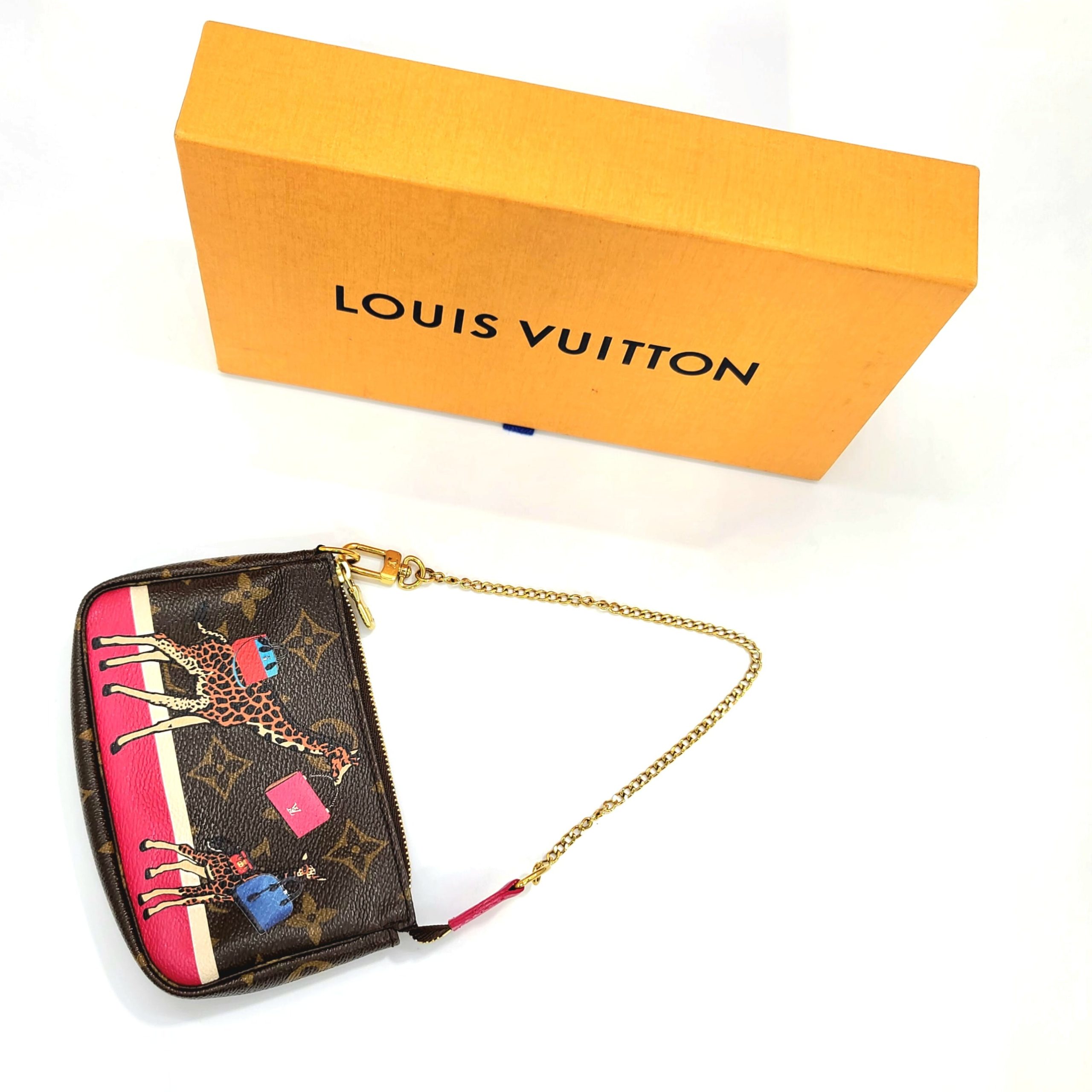 LOUIS VUITTON MINI MONOGRAM 2017 CHRISTMAS ANIMATION POCHETTE ACCESSOIRES