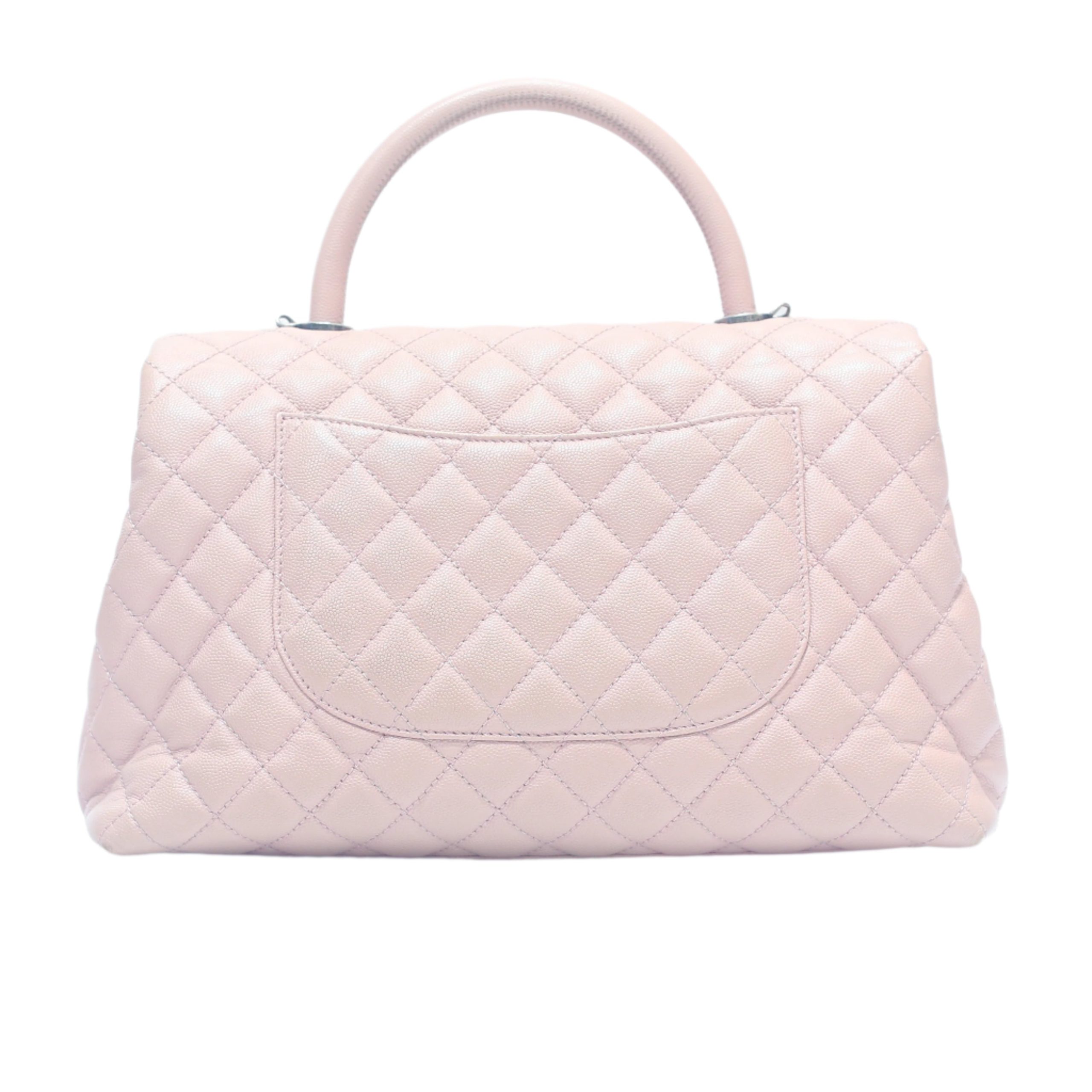 CHANEL Caviar Quilted Medium Coco Handle Flap Bag