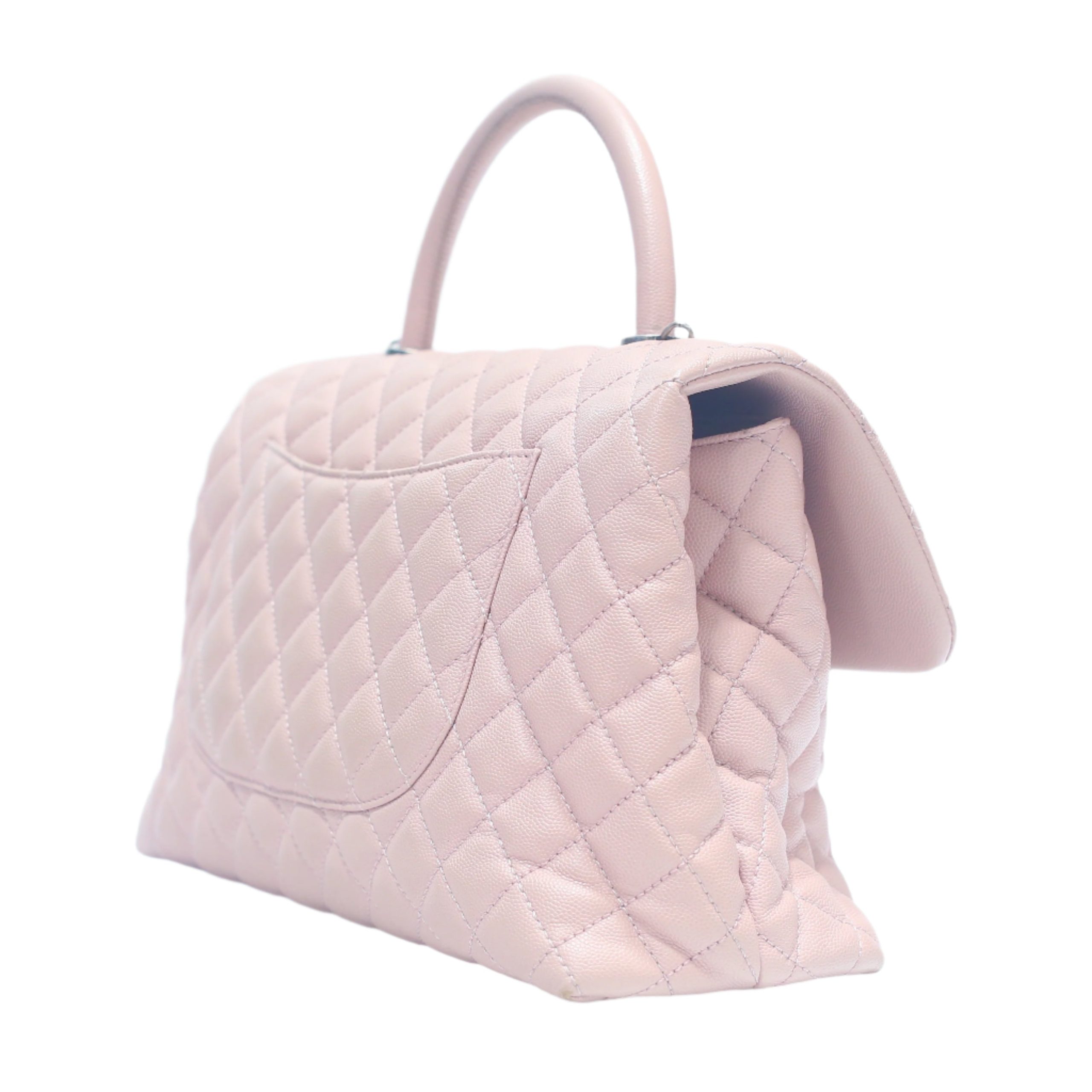 CHANEL Caviar Quilted Medium Coco Handle Flap Bag