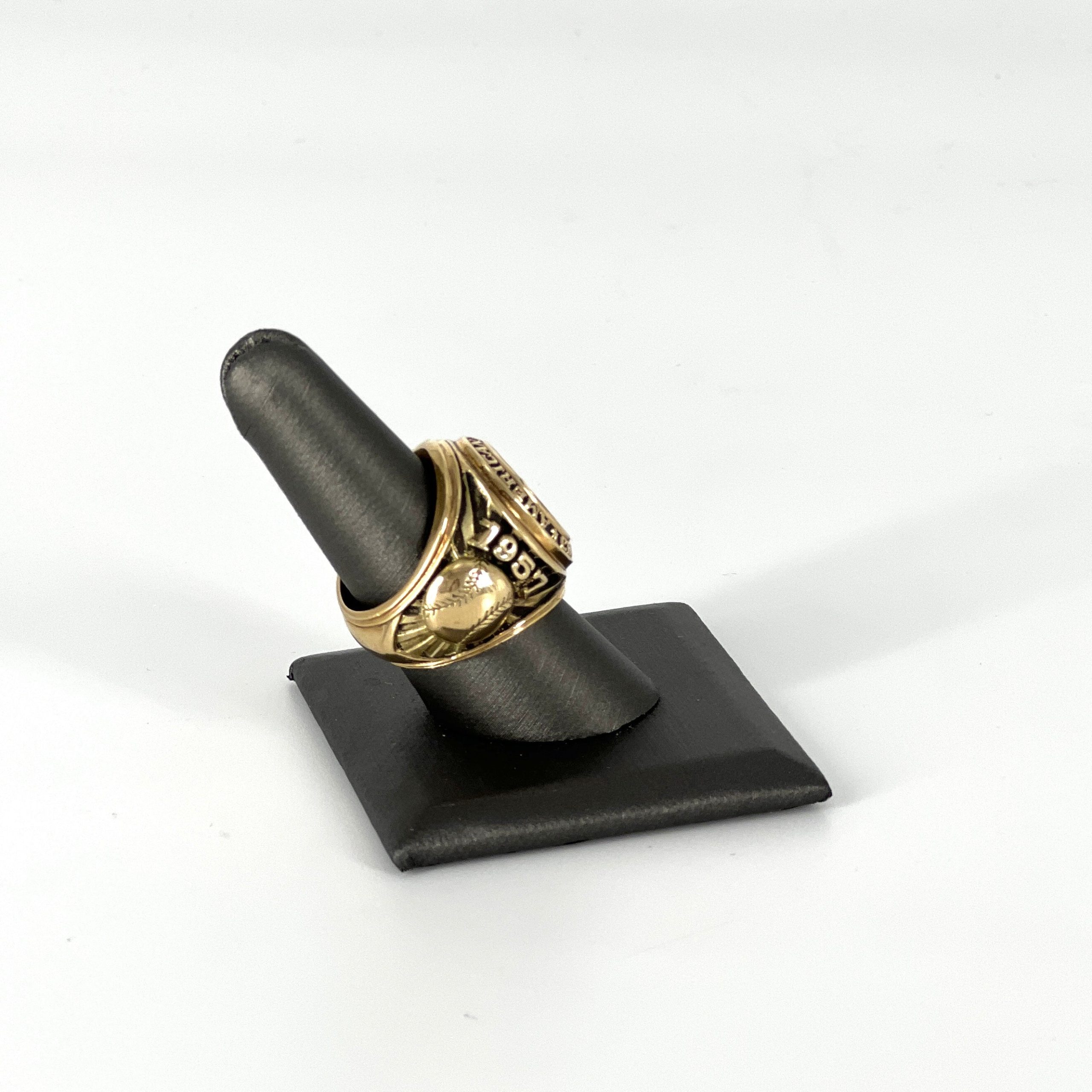 1957 Yankee American Championship Ring 10K Yellow Gold