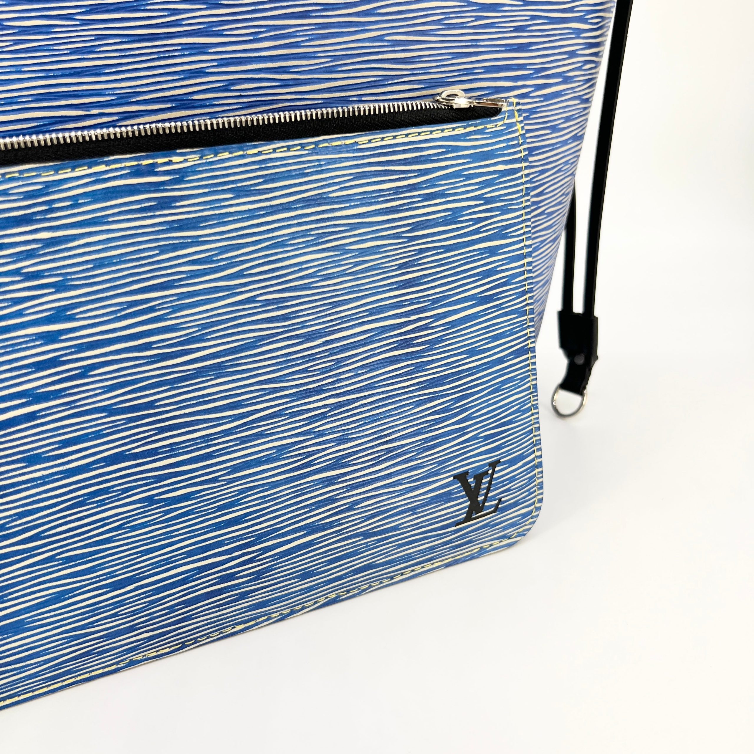 Louis Vuitton Epi Neverfull MM Denim Light [Guaranteed Authentic]