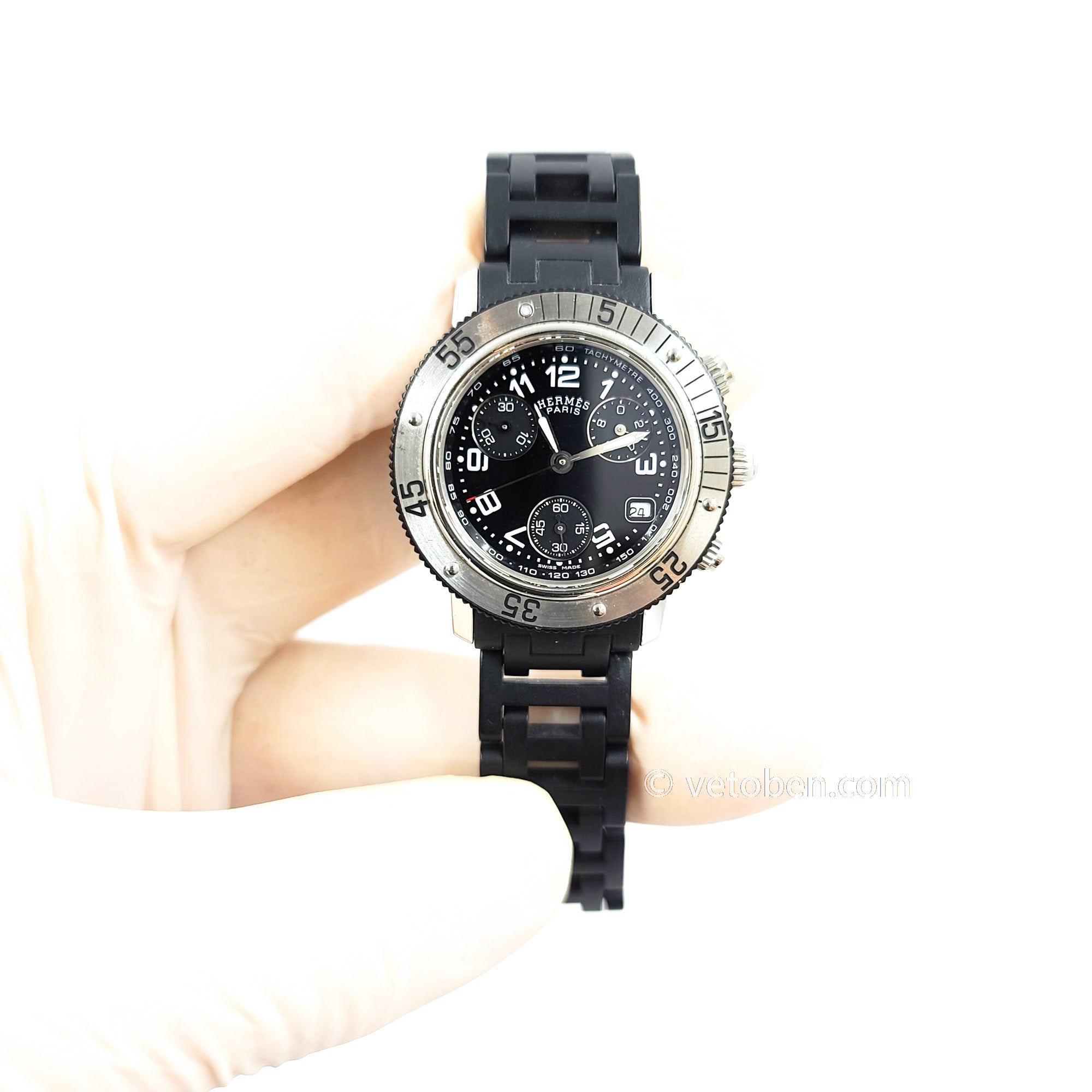 Authentic Hermes Clipper Diver Chronograph