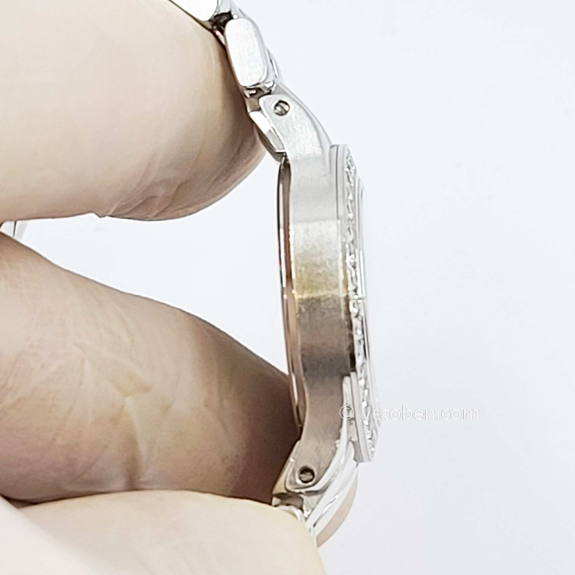 Patek Philippe Neptune White Gold Diamond Ladies Watch 4881