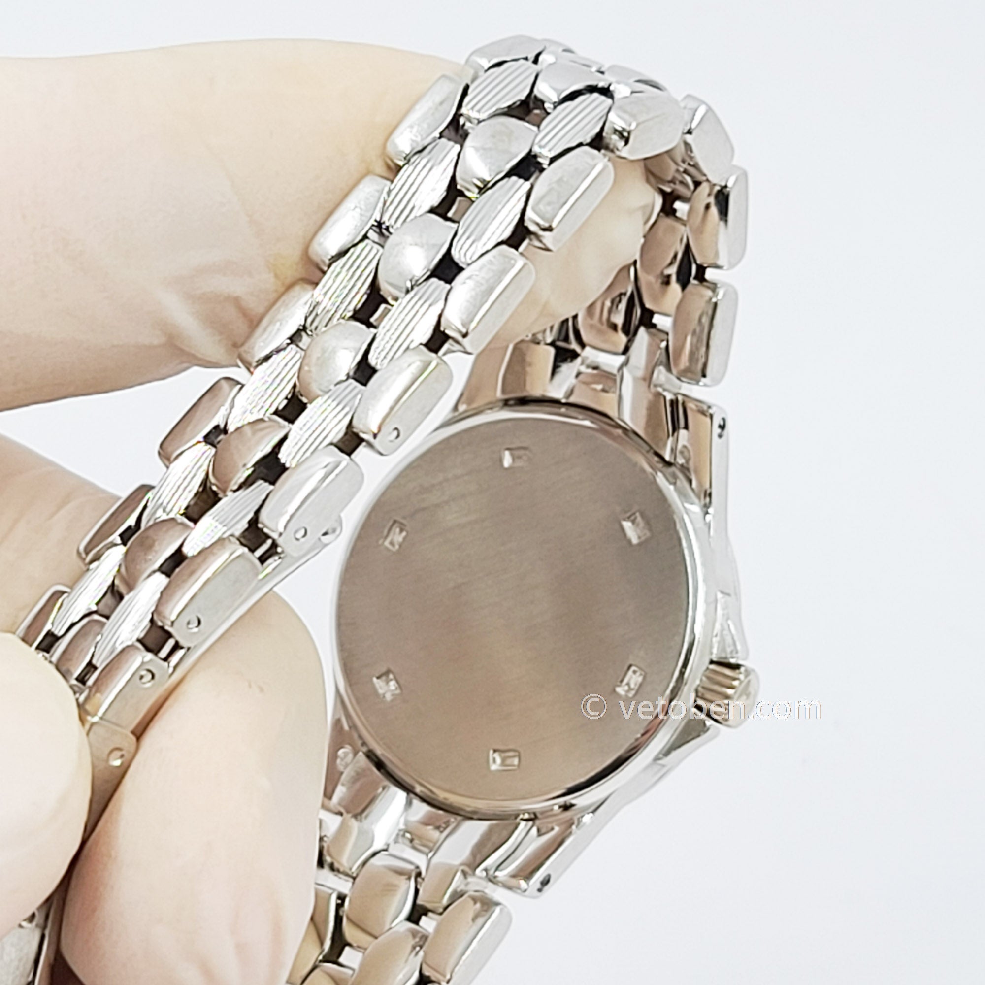 Patek Philippe Neptune White Gold Diamond Ladies Watch 4881