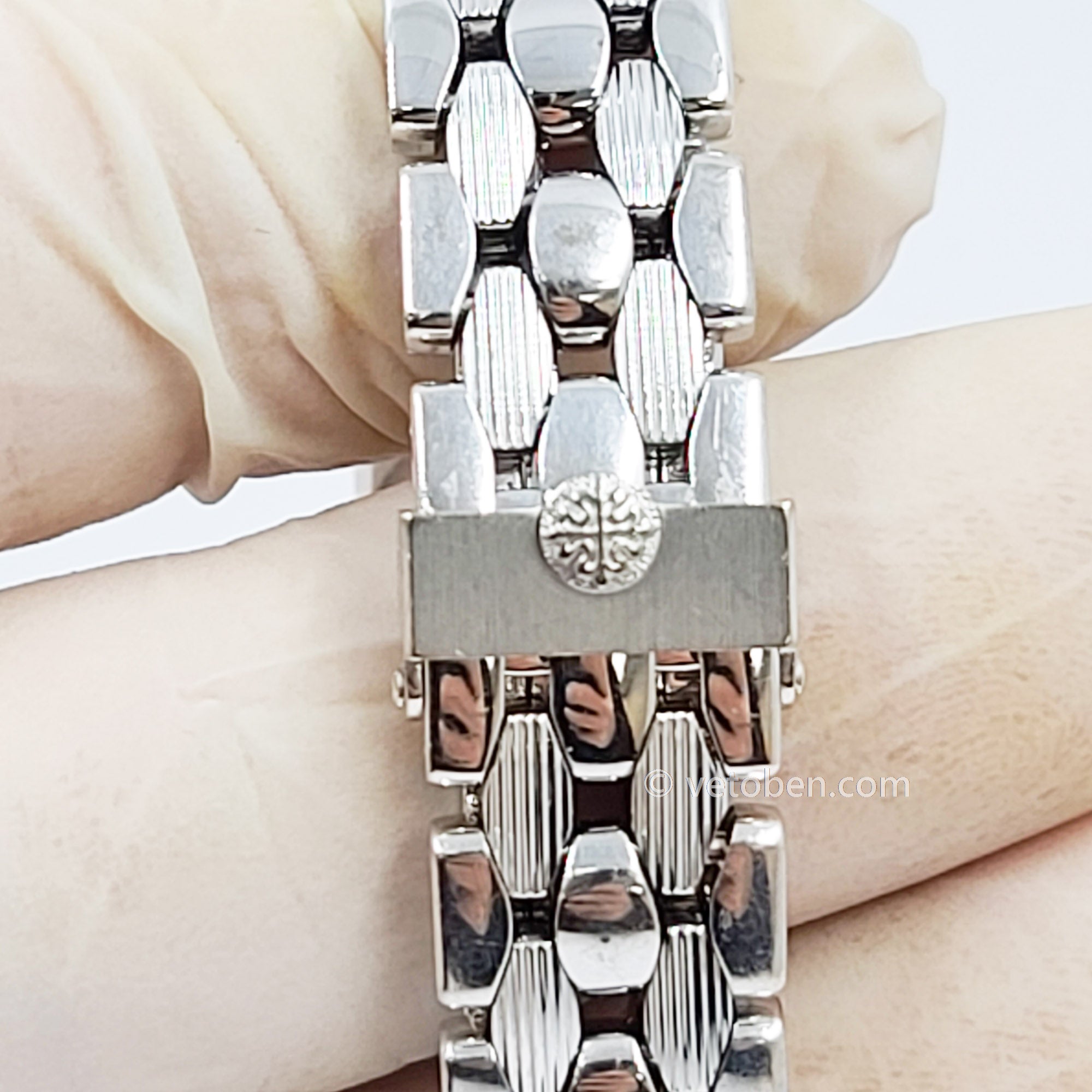 Patek Philippe Neptune White Gold Diamond Ladies Watch 4881