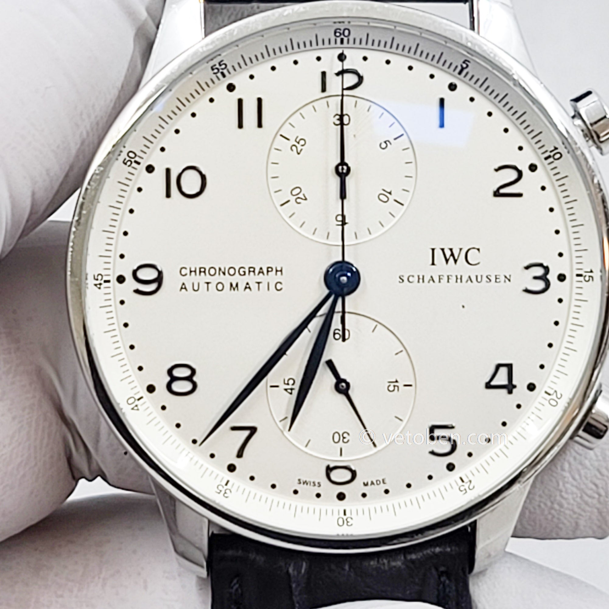 IWC Portuguese Chrono Automatic Stainless Steel Mens Watch IW371445