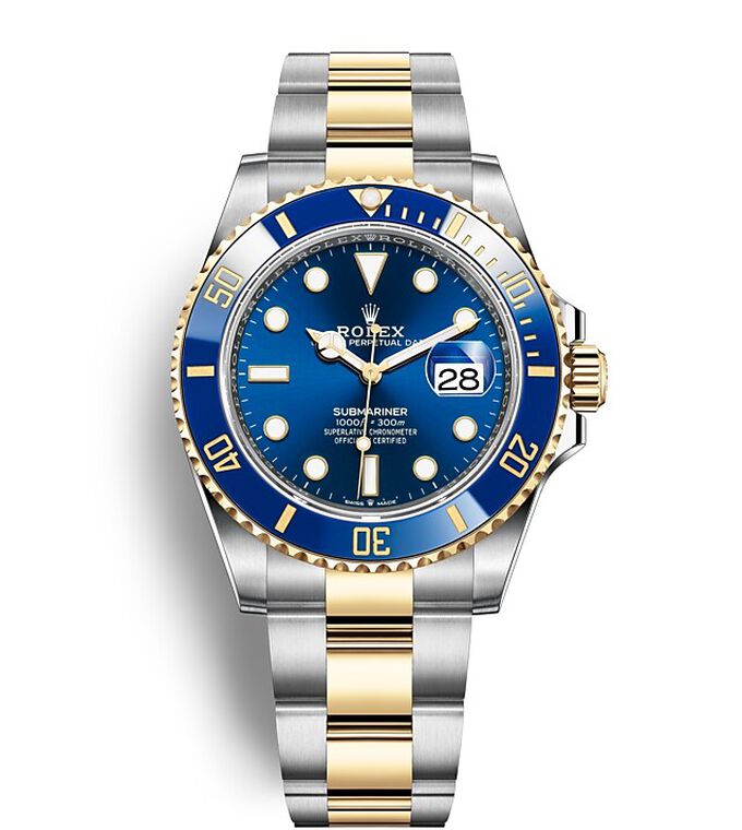 Rolex Oyster Perpetual Submariner Date 18K Yellow Gold & Stainless Steel Men's Watch, Preowned- 116613LB Rolex